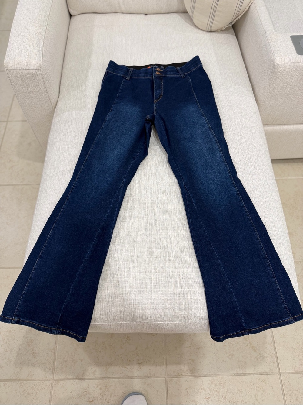 Dark Blue Flared Jeans